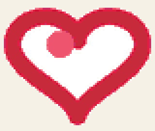Folk heart cross-stitch pattern made in StitchX